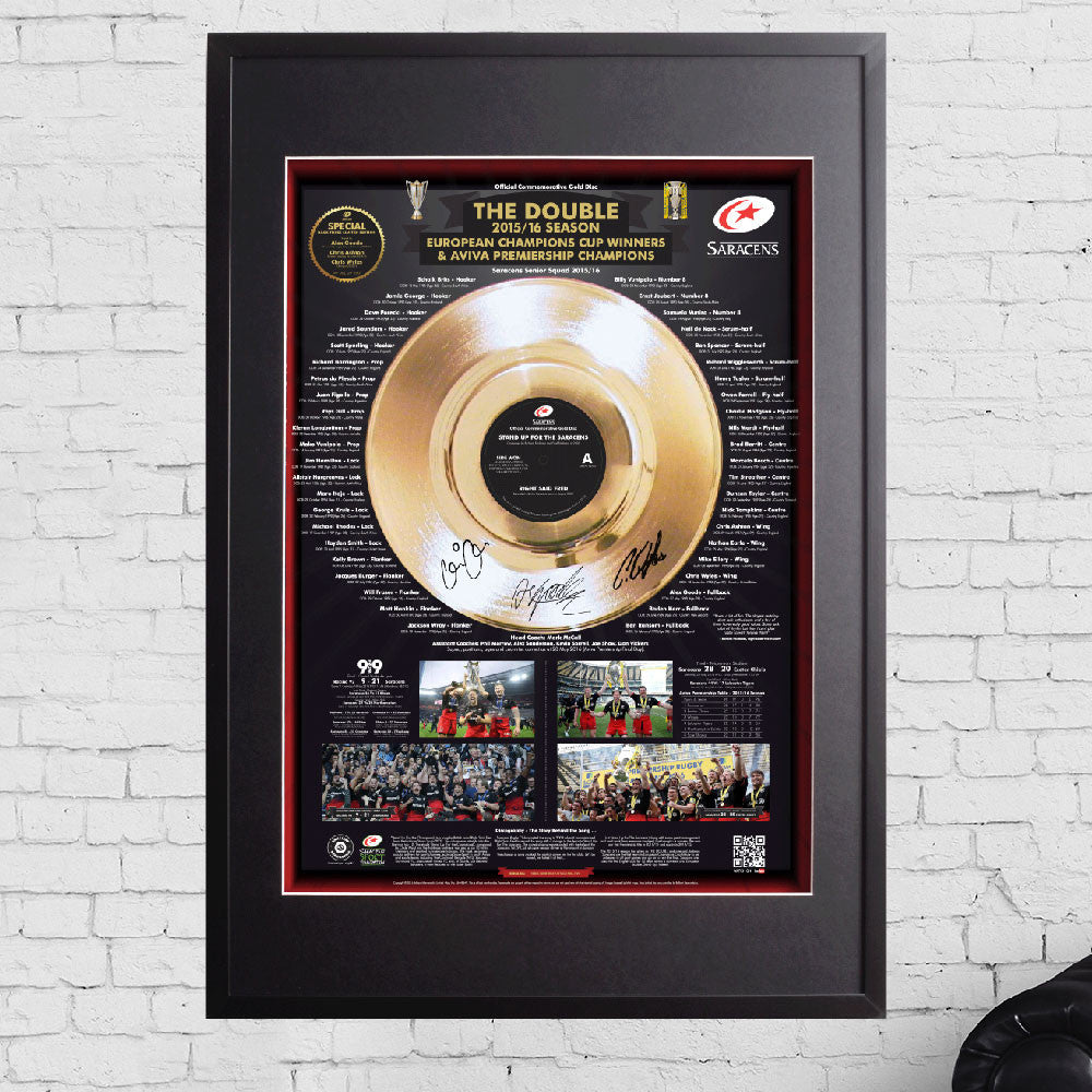 Saracens 2016 Double 12" Gold Disc